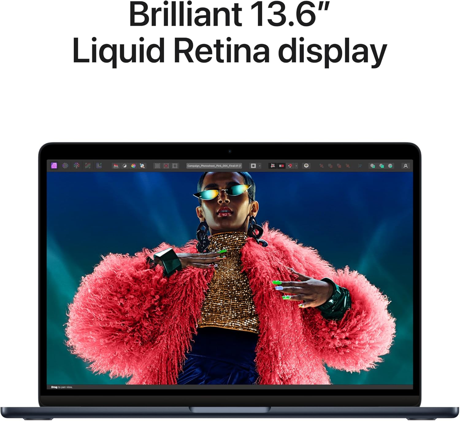 Apple 2024 MacBook Air 13-inch Laptop with M3 chip, 16GB Unified Memory, 256GB SSD Storage, Midnight - Z1BC0015S