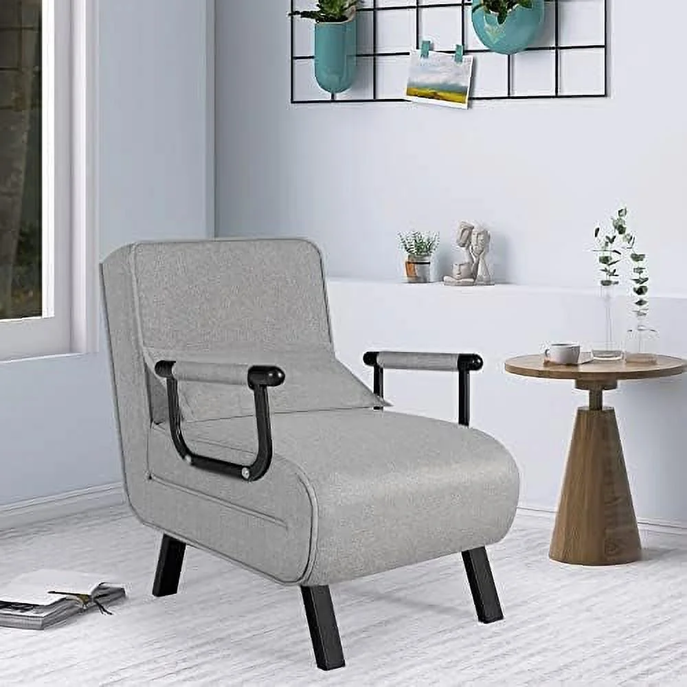 HOOMHIBIU Sleeper Chair Bed  20" Convertible Sofa Bed  4 in 1 Folding Bed with 5-Position Adjustable Backrest &amp