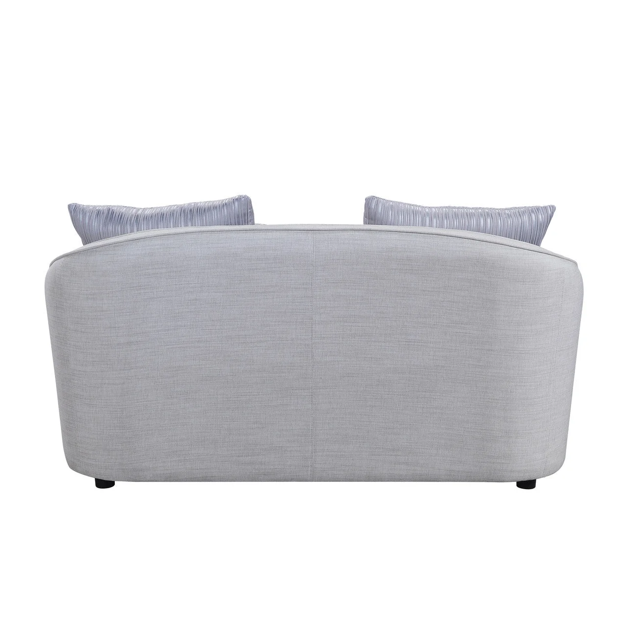 Classic Comfort Loveseat with 4 Pillows in Beige Linen