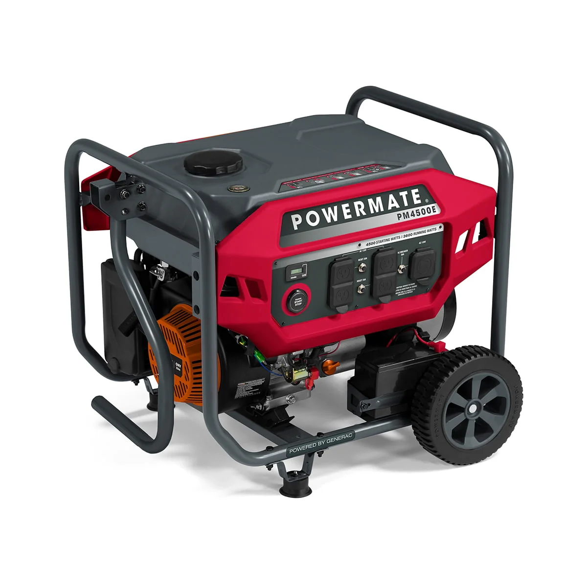 Powermate PM4500E 4500 Watt Electric Start Gas Powered Portable Generator - 49ST/CSA