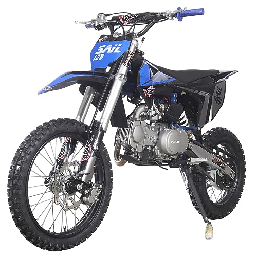 X-PRO Sail 125cc Zongshen Brand Engine Dirt Bike with 4-Speed Manual Transmission! Kick Start, Big 17"/14" Tires! (Orange)