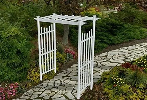 New England Arbors Cardiff Vinyl Arbor