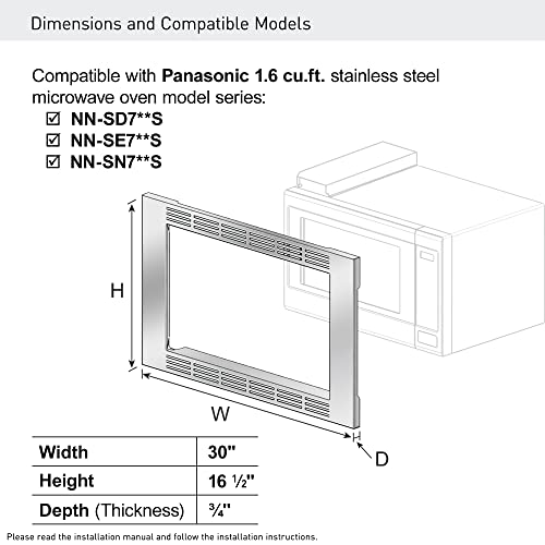 Panasonic Trim Kit for 1.6 cu ft Microwave Ovens