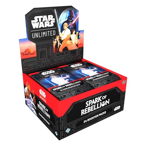 Star Wars: Unlimited TCG Spark of Rebellion Booster Display (Set of 24 Booster Packs) - Trading Card Game for Kids & Adults, Ages 12+, 2+ Players