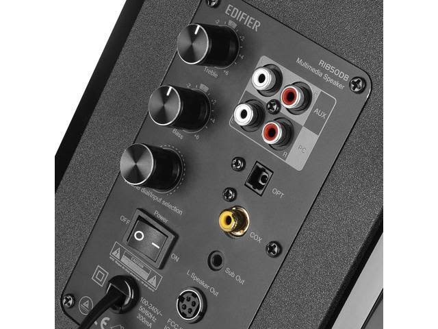 Edifier R1850DB Active 2.0 Bookshelf Speakers - Includes Bluetooth, Optical Inputs, Subwoofer Supported, Built-in Amplifier, Wir