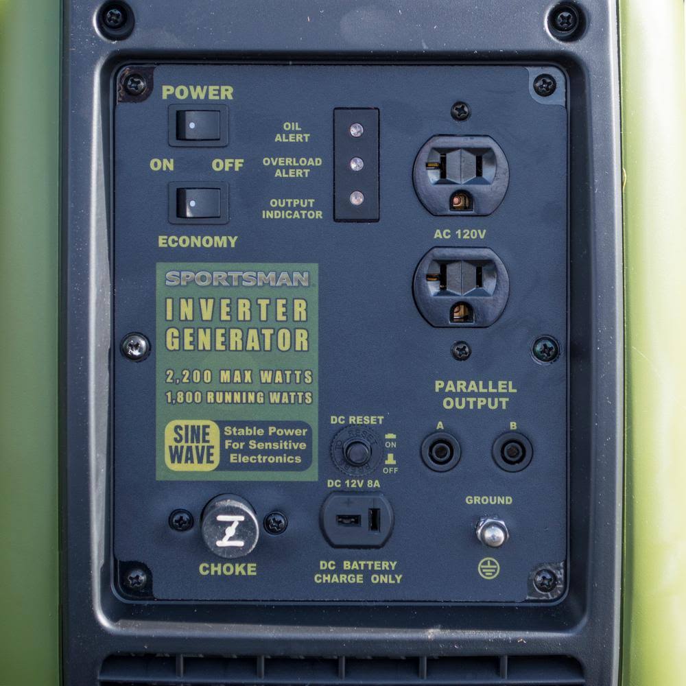 Portable Digital Inverter Generator 2200/1800-Watt Gasoline Parallel Capability