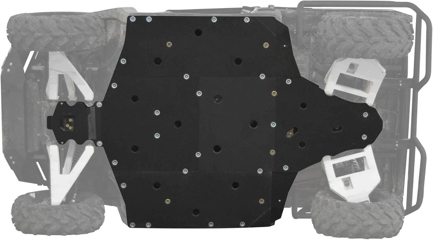 SuperATV 1/2 Thick UHMW Skid Plate for 2019-2020 Polaris Ranger XP 1000 Crew / 2019-2020 XP 1000 NorthStar Crew | Fully protect your machine's