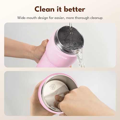 Tastee Heated Coffee Mug – 12oz Portable Travel Mug with 1℉ Precise Temperature Control, 8-Hour Heat Retention, 30W Fast Charging, Leak-Proof