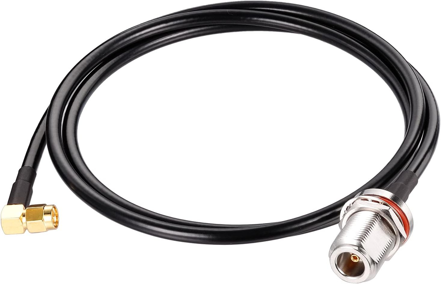 Wlaniot Low Loss N Male to SMA Male with Weatherproof Connectors RG58 Cable（25feet,7.5M） for Celling Antenna Pack of 2