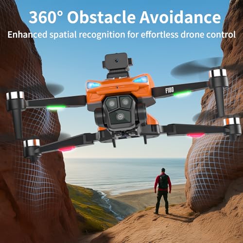 GPS Drone with 4K Camera 4.5" LCD RC Screen for Adults,Follow me Drone Professional Auto Return Home Circle Fly