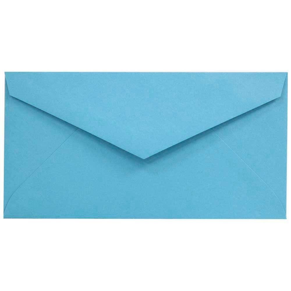 Jam Paper Monarch Envelope - 9.8cm x 19cm - Brite Hue Blue - 1000/Carton