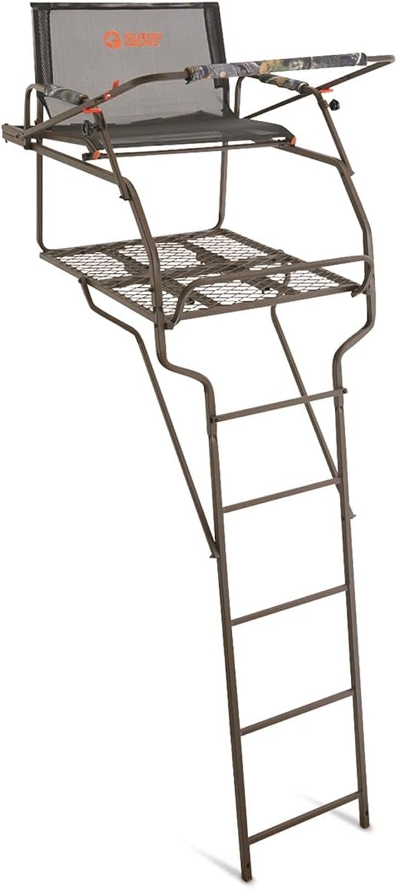 Guide Gear Big Boy XL 18' Ladder Tree Stand for Hunting Climbing Seat Hunt Gear Equipment Accessories
