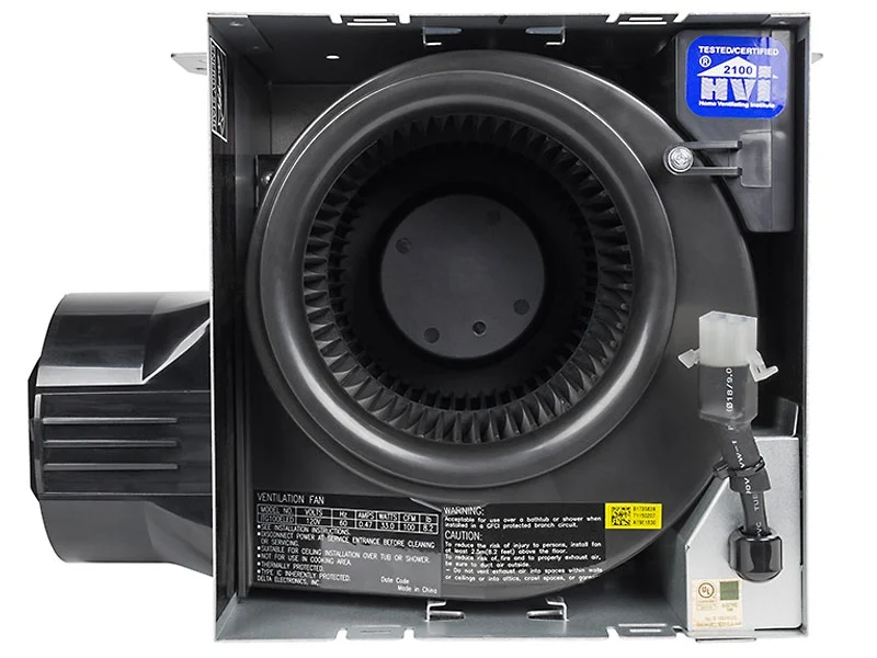 Delta Electronics ITG100RLED BreezIntegrity 100 CFM Exhaust Bath Fan & Dimmable Edge-Lit LED Light