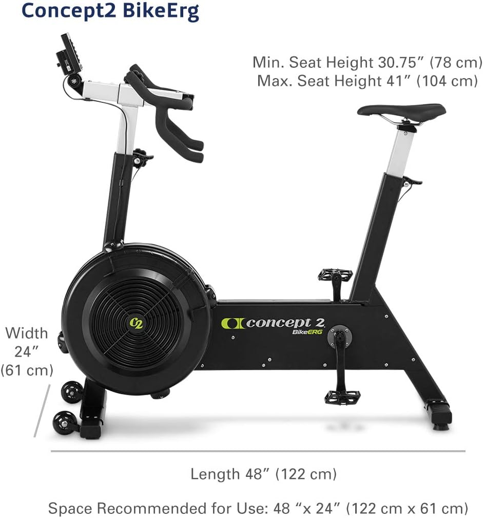Concept2 BikeErg 2900 Stationary Exercise Bike | PM5 Monitor, Adjustable Air Resistance for Exercise