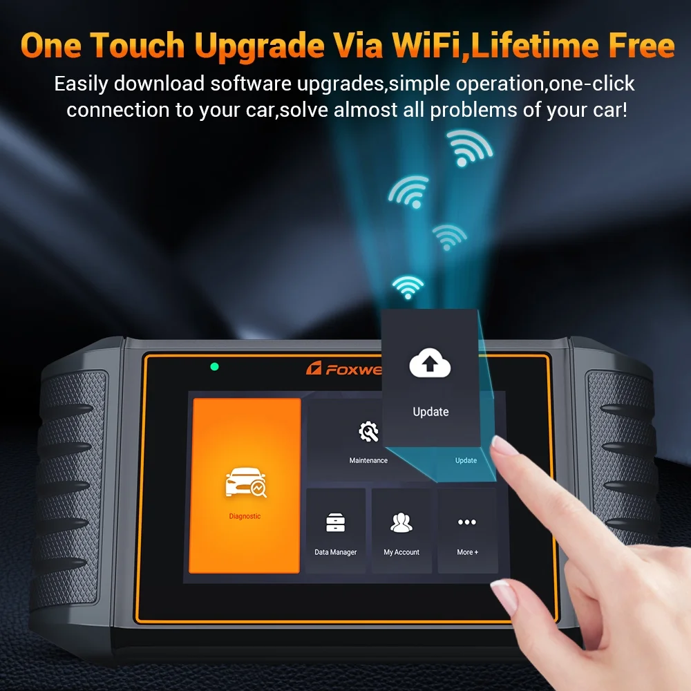 FOXWELL NT716 OBD2 Scanner Code Reader ABS Bleed Scan Diagnostic Tool SRS Transmission Engine Scanner Car Tool EPB TPMS SAS TPS Oil Reset