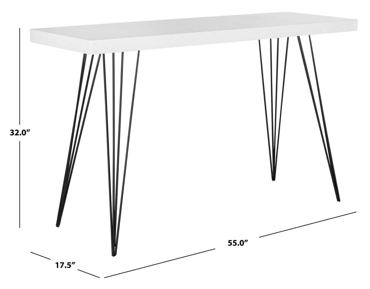 Safavieh Wolcott Black Retro Mid Century Lacquer Console