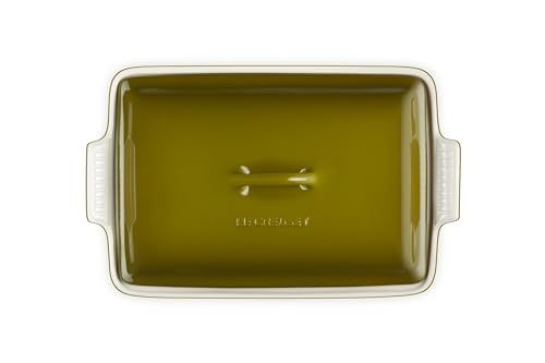 Le Creuset Stoneware Heritage Covered Rectangular Casserole, 4 qt. (12" x 9"), Cerise