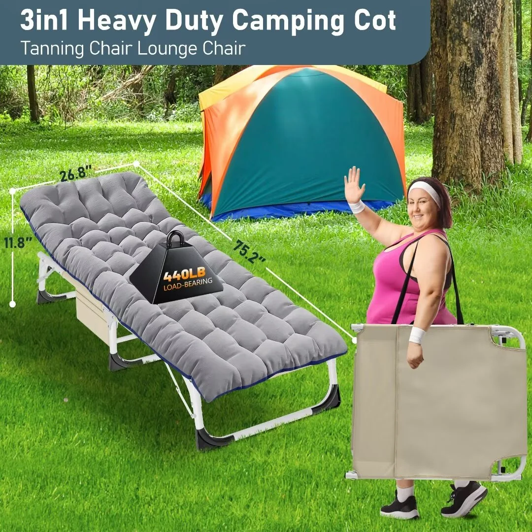 Docred 2-Pack Outdoor Chaise Lounge Chair