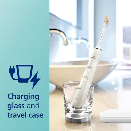 Philips Sonicare DiamondClean Smart 9300 Electric Toothbrush, Sonic Toothbrush with App, Pressure Sensor, Brush Head Detection