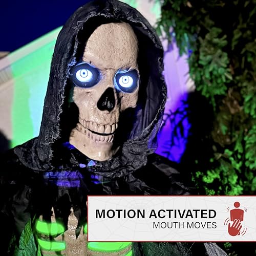 Haunted Hill Farm Motion-Activated 7.5-Ft. Tall Smoldering Ghoul