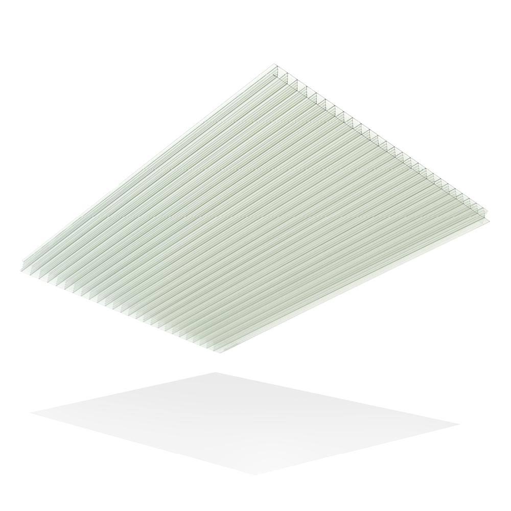 Lexan Thermoclear 24 in. x 48 in. x 1/4 in. Clear Multiwall Polycarbonate Sheet (5-Pack)