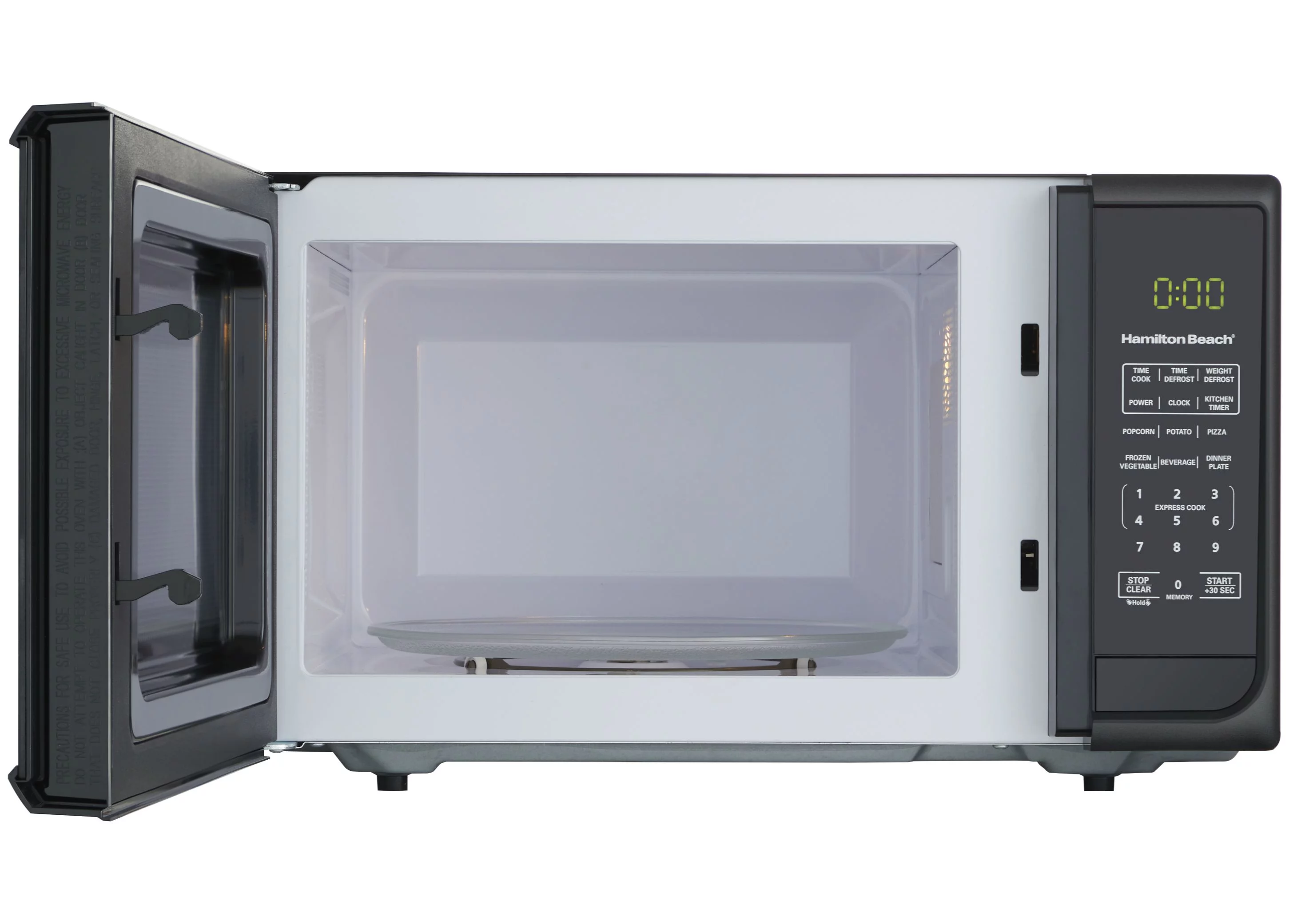 Hamilton Beach 0.9 Cu. ft. Matte Black Microwave Oven