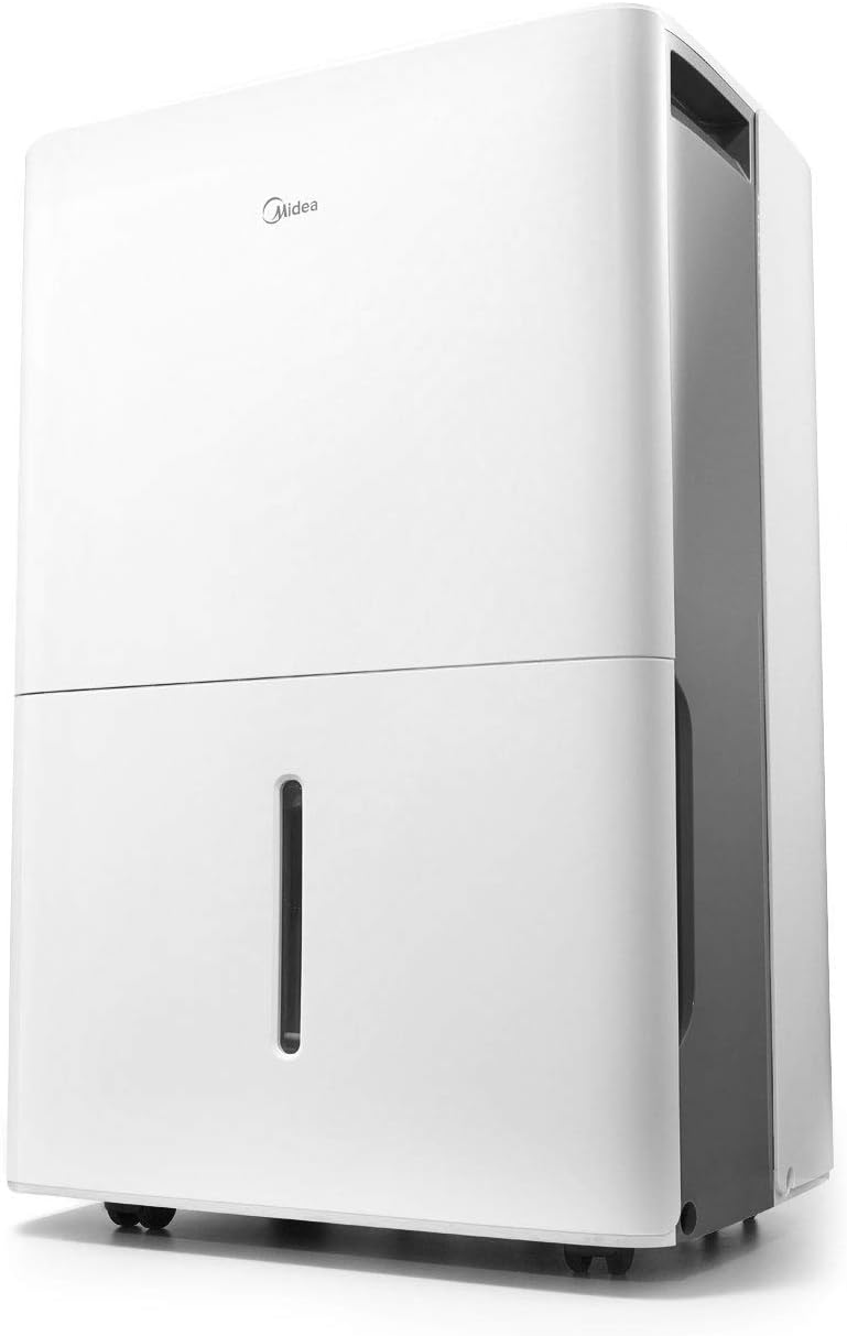 MIDEA MAD35C1ZWS Dehumidifier for up to 3000 Sq Ft with Reusable Air Filter, Ideal for Basement, Bedroom, Bathroom