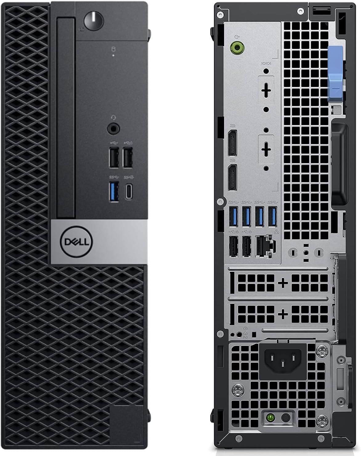 Dell Optiplex 5060 SFF Computer Desktop PC, Hexa Core i5 Processor Up to 4.1GHz, 32GB RAM, 1TB SSD, WiFi, Bluetooth 4.0, Dual 27 inch LED Monitors