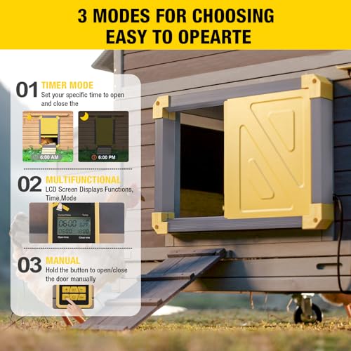 Aivituvin Portable Chicken Coops Poultry Cage with Wheels, Outdoor Hen House with Nesting Box