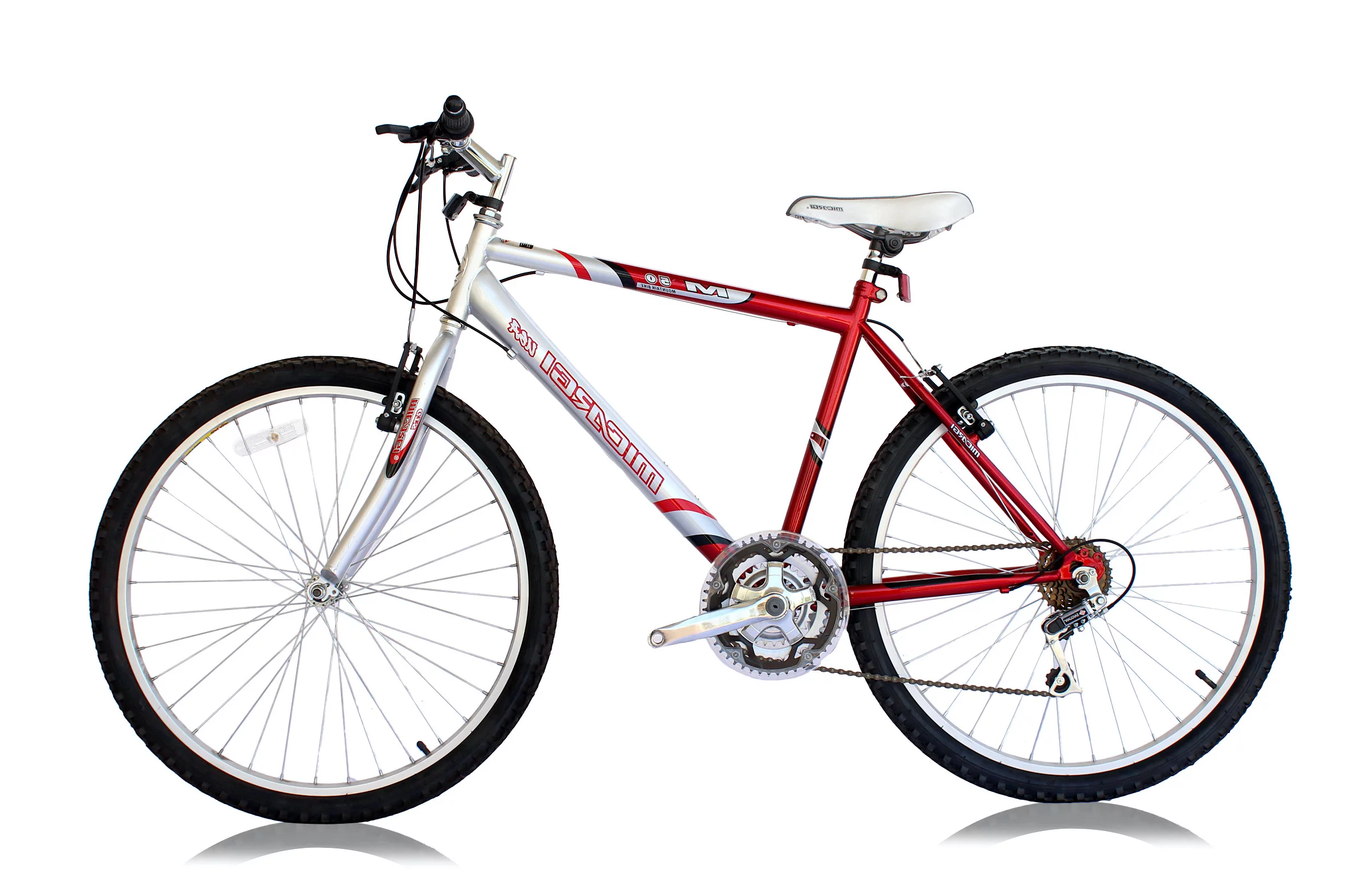 Wonder Wheels 26 Inch Mountain Bike MTB 18 Speed Bicycle, Bike, Steel Frame Alloy Rims 36 H - Burgundy