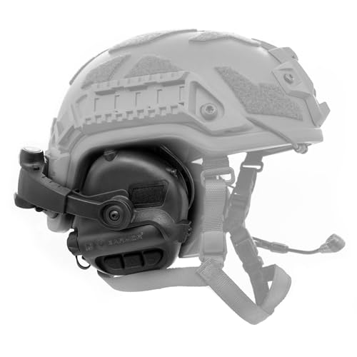 M32X Tactical Communication Headset with ARC Rail Helmet Mount Adapters - Noise-Canceling for Shooting and Outdoor Activities