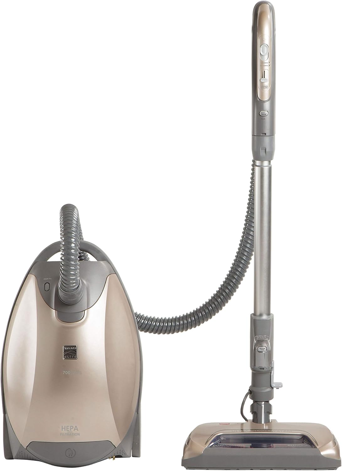 Kenmore Elite 21814 Pet Friendly CrossOver Lightweight Bagged HEPA Canister Vacuum with Pet PowerMate, Extended Telescoping Wand, Retractable Cord
