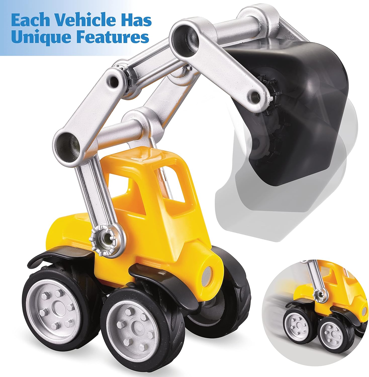 Cars Magnetic Building Blocks, New Shapes for Creating Endless Colorful Builder Trucks Including Play Mat, Selected Construction Signs Road