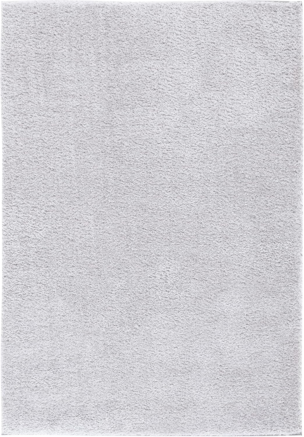 SAFAVIEH Tahoe Shag Collection Area Rug - 8' x 10', Light Grey, Solid Design, Non-Shedding & Easy Care