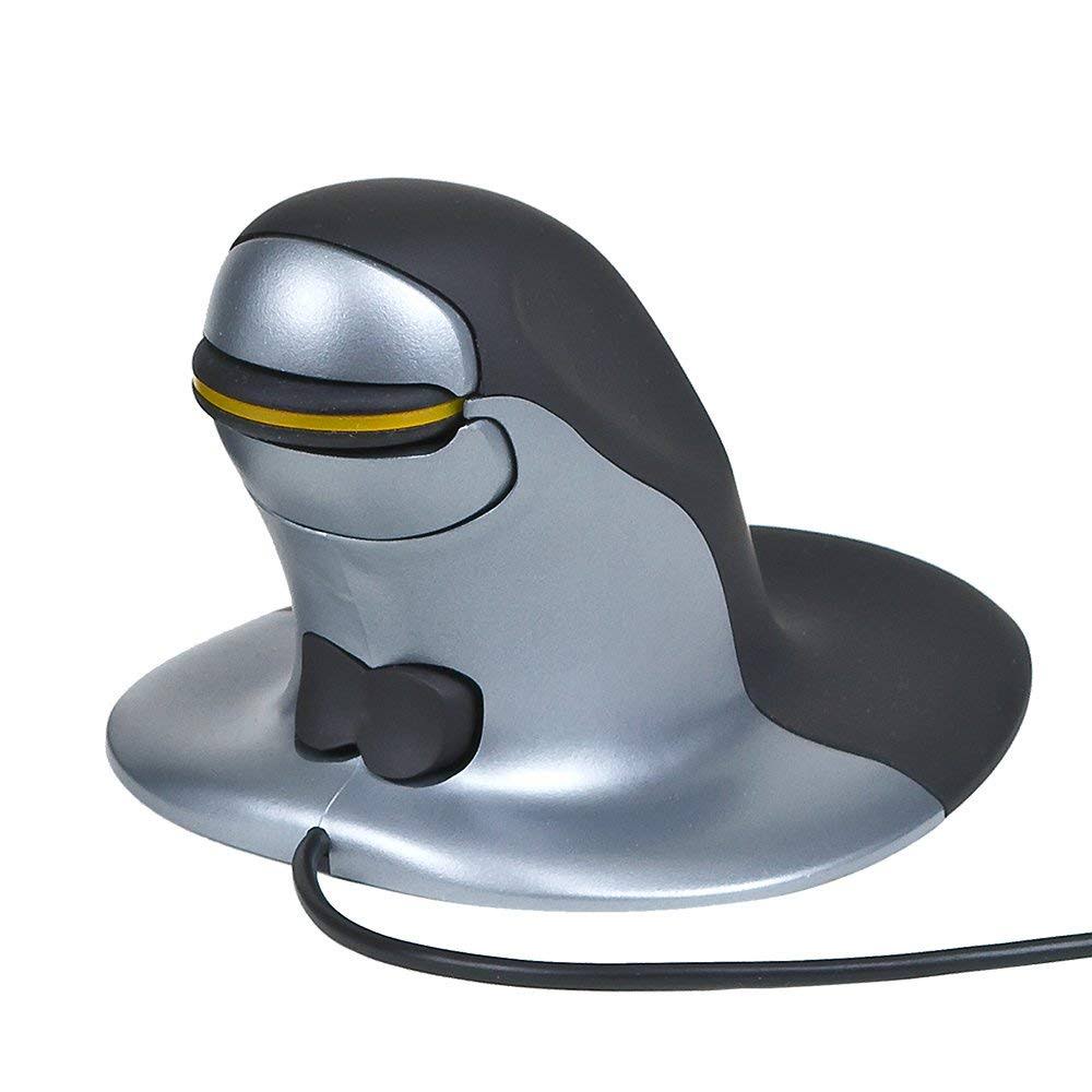 Posturite 9820100 Penguin Ambidextrous Vertical Mouse Medium Wired