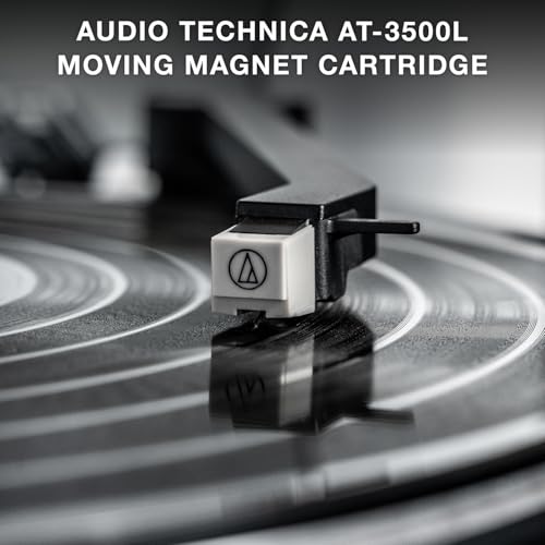 Victrola Automatic &ndash; Fully Automatic Bluetooth Turntable &ndash; Audio Technica ATN3600L Cartridge, 2-Speed Vinyl Record Player