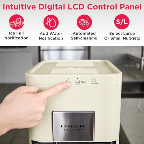 Frigidaire, Countertop Artisanal Sphere Ice Machine, Transparent Window, Gourmet Ice Maker, 84 Sphere per Day Capacity