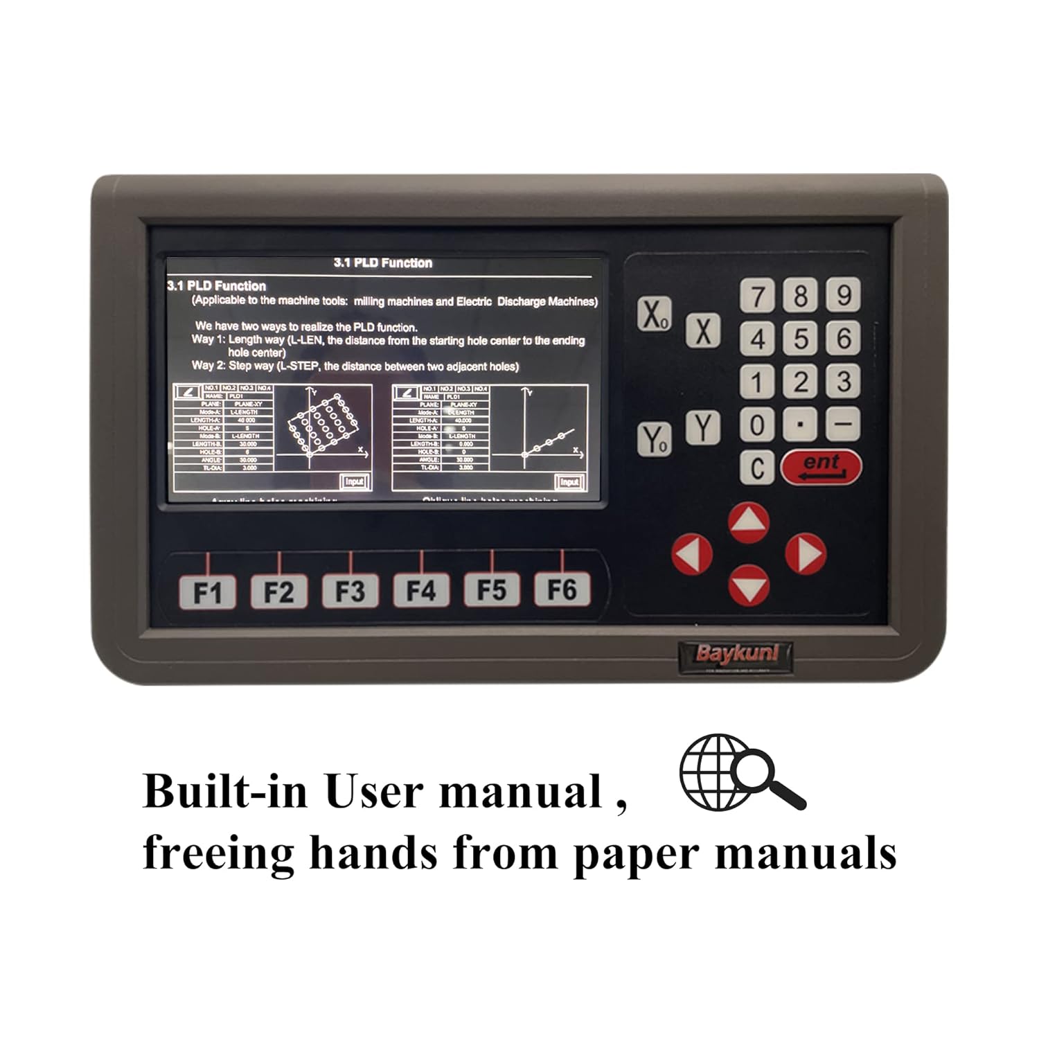2 Axis Metal Case LCD DRO Digital Readout Display for Mill Milling/Lathe Machine (2 Axis DRO)