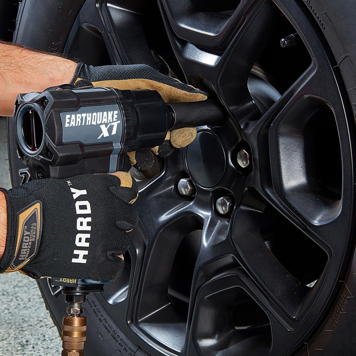 EARTHQUAKE XT 1/2 in. Composite Air Impact Wrench, Twin Hammer, 1200 ft-lbs, Purple