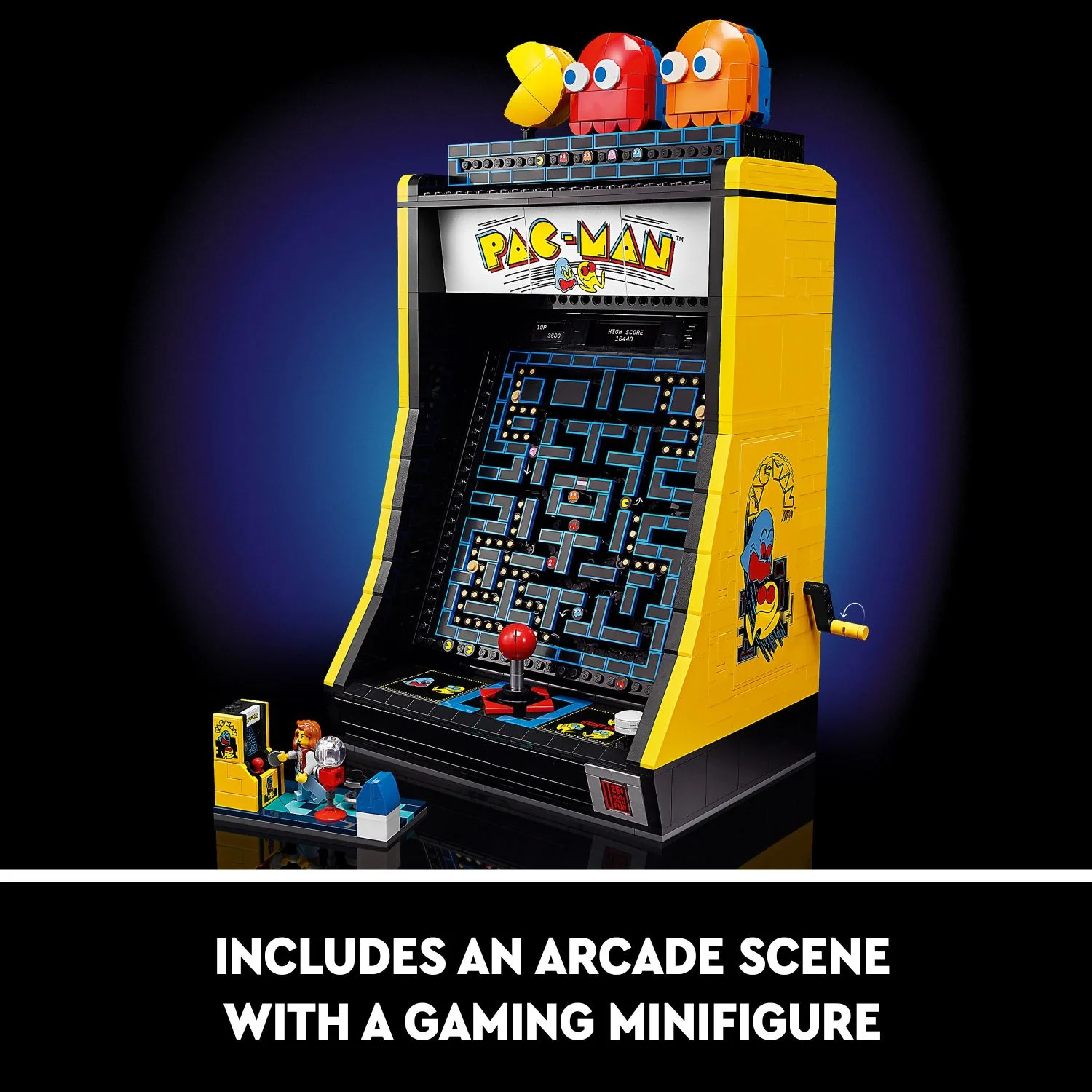 LEGO Icons PAC-MAN Arcade Building Kit, Buildable Model of a Classic Video Game
