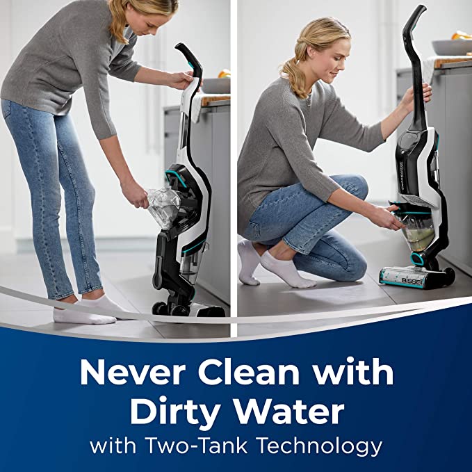BISSELL, 2554A CrossWave Cordless Max All in One Wet-Dry Vacuum Cleaner and Mop for Hard Floors and Area Rugs