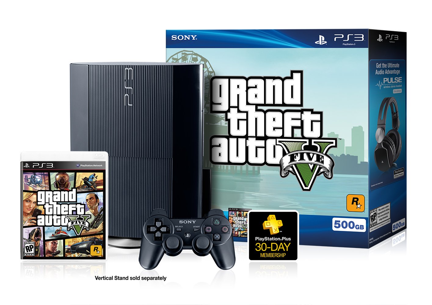 PS3 500 GB Grand Theft Auto V Bundle