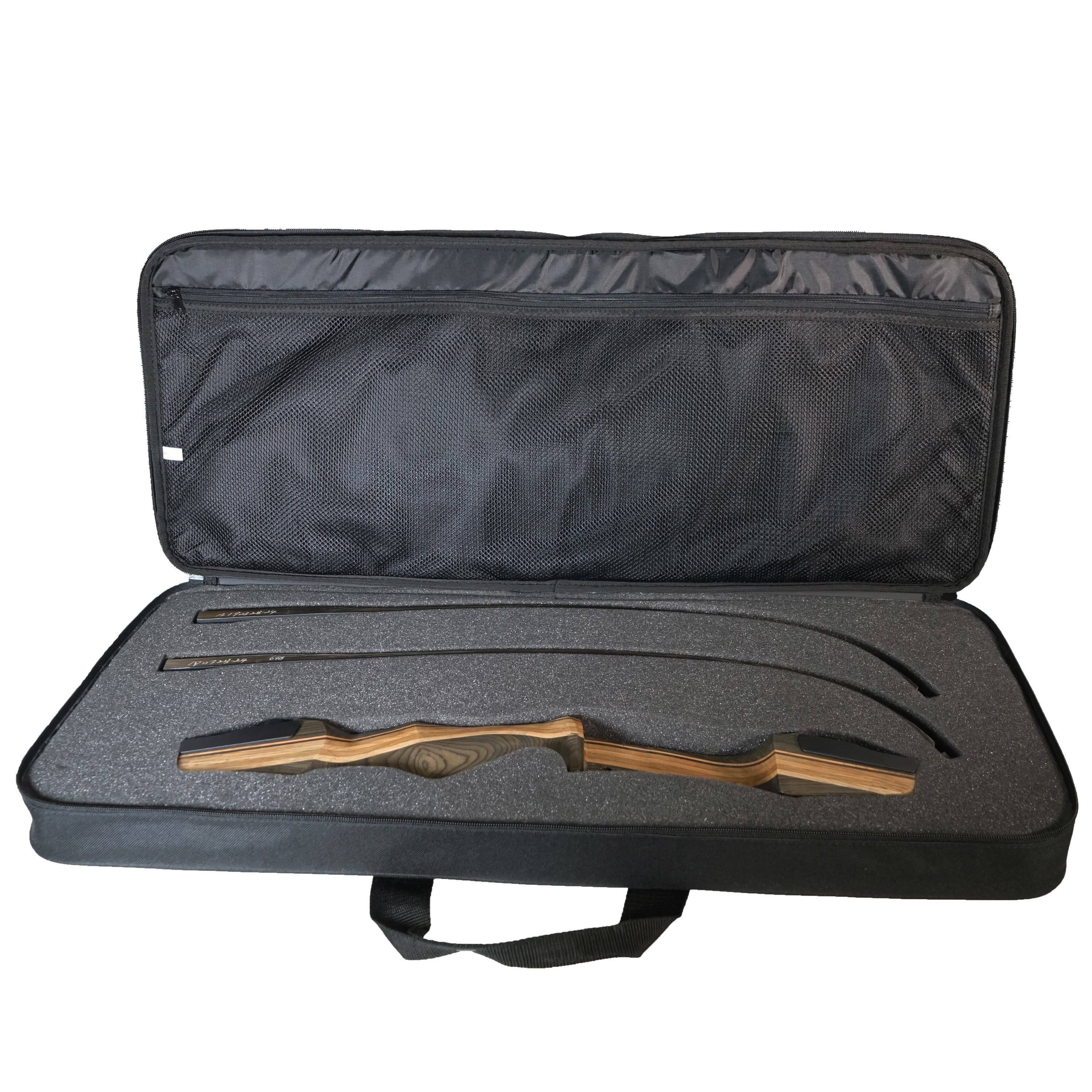 Samick Sage Take Down Recurve Bow Combo Package with Case, Armguard, Stringer, Men&s, Size: One size, Brown