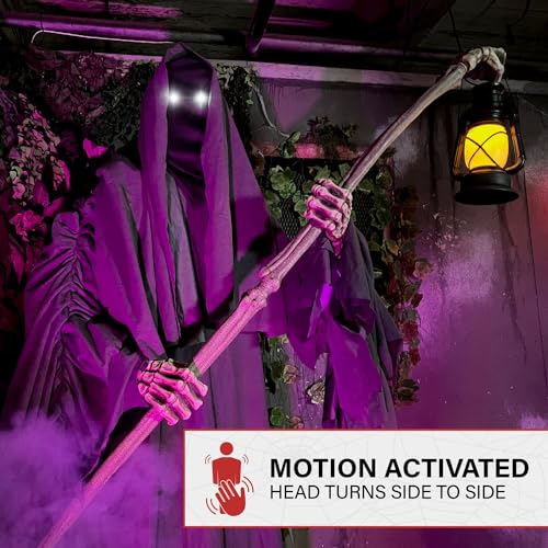 Haunted Hill Farm Motion-Activated 7.5-Ft. Tall Smoldering Ghoul