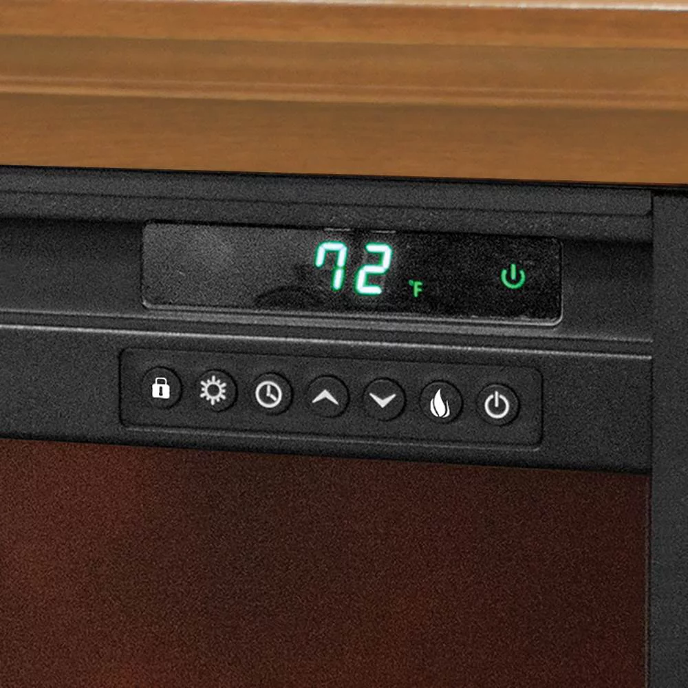 Lifesmart Quartz Infrared Electric Freestanding Portable Fireplace Heaters (Pair)