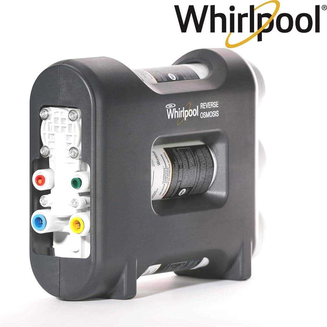 Whirlpool WHAROS5 Reverse Osmosis (RO) Water Filtration System With Chrome Faucet | Extra Long Life | Easy To Replace UltraEase Filter Cartridges