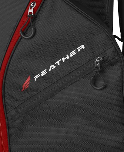Wilson Feather Golf Cart Bag - Black/Grey/Red
