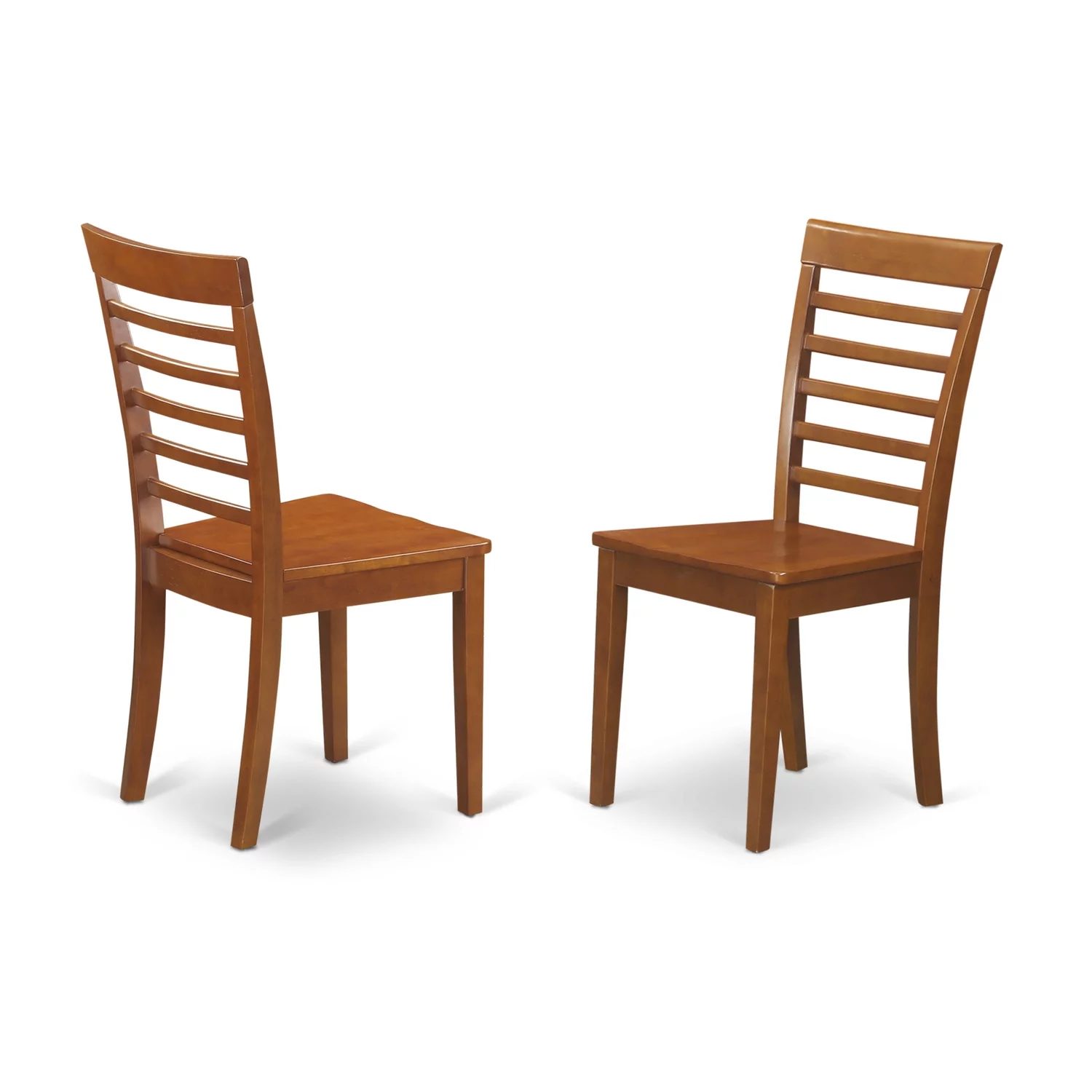 East West Furniture  7 Piece Kitchen Table & Chairs Set- an Oval Dining Table and 6 Solid Chairs, Saddle Brown(Seat Type Options) POML7-SBR-W