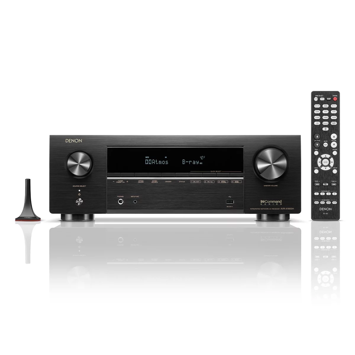 Denon AVRX1800H 7.2 Channel 8K Home Theater Receiver with Dolby Atmos, HEOS Built-In, and Audyssey Room Correction - Radiant Selections