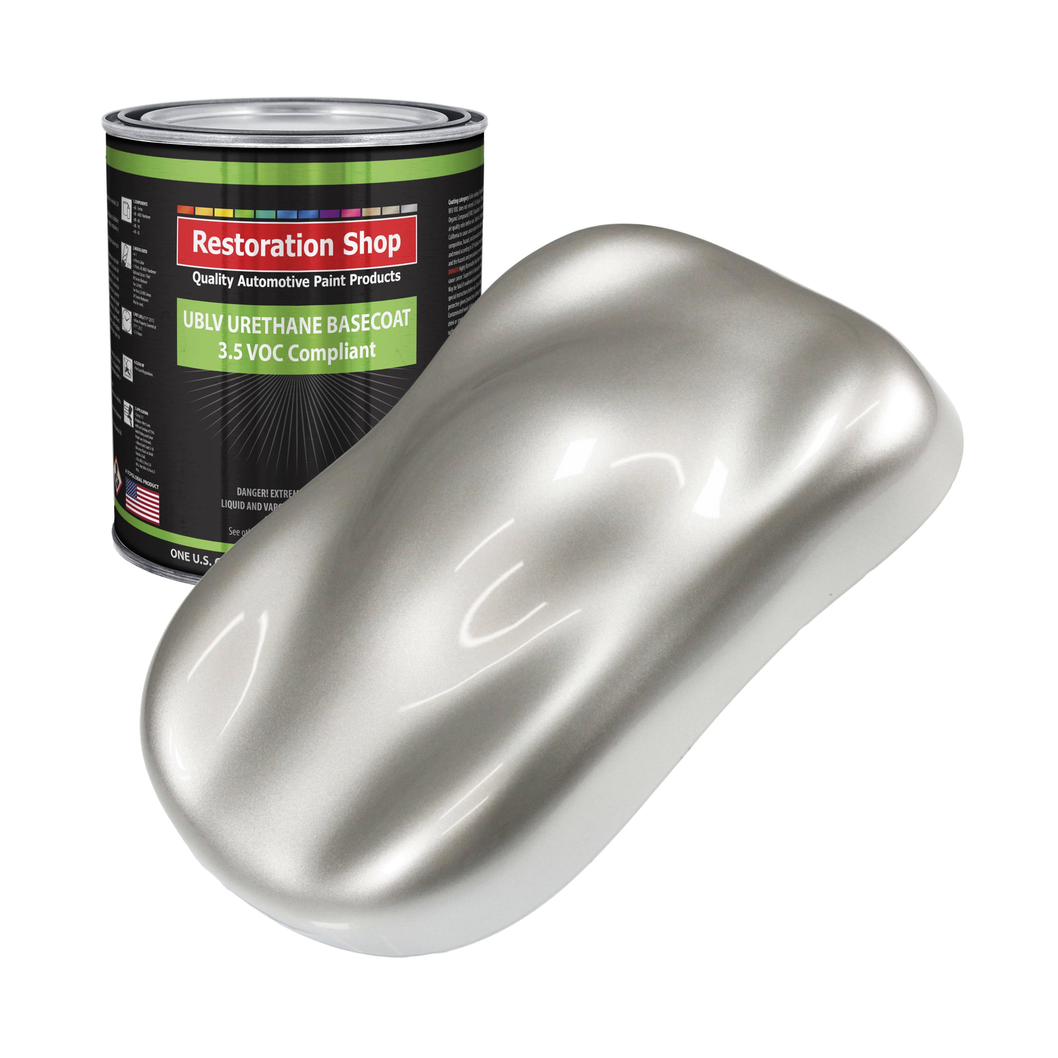 Sterling Silver Metallic Low VOC Urethane Basecoat Car Auto Paint 1-Gallon Only - Restoration Shop